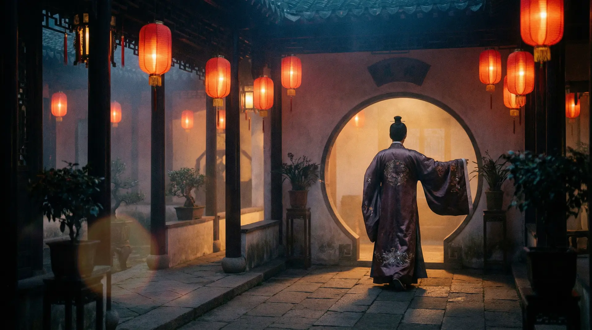 水果派 国产精品频道，传统中式庭院中的光影诗意